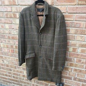 Brown Herringbone Coat